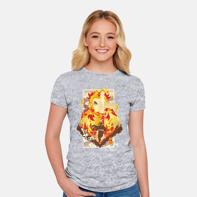 Flame Breathing-womens fitted tee-hypertwenty