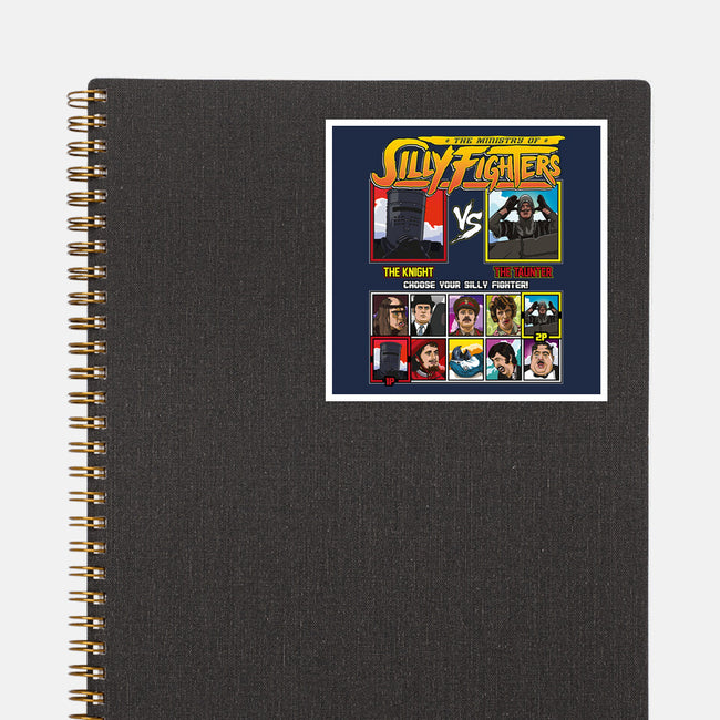 Ministry Of Silly Fighters-none glossy sticker-Retro Review