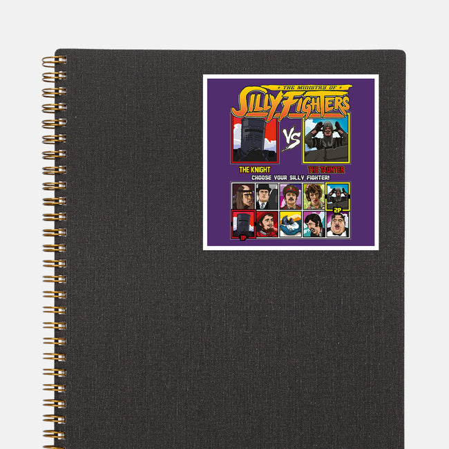 Ministry Of Silly Fighters-none glossy sticker-Retro Review