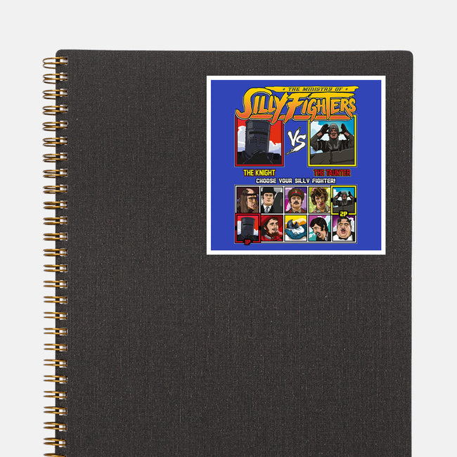 Ministry Of Silly Fighters-none glossy sticker-Retro Review