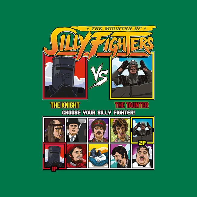 Ministry Of Silly Fighters-womens basic tee-Retro Review