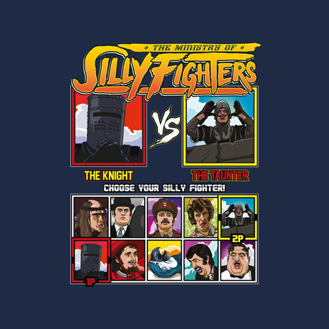 Ministry Of Silly Fighters-womens basic tee-Retro Review