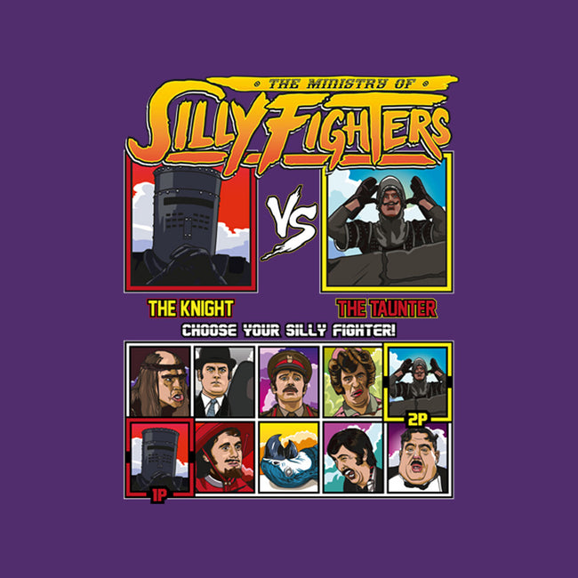 Ministry Of Silly Fighters-womens basic tee-Retro Review