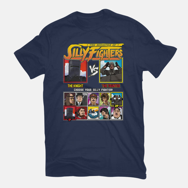 Ministry Of Silly Fighters-womens fitted tee-Retro Review