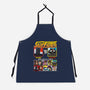 Ministry Of Silly Fighters-unisex kitchen apron-Retro Review