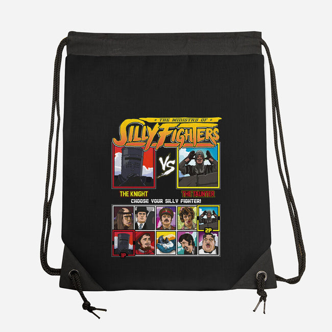 Ministry Of Silly Fighters-none drawstring bag-Retro Review