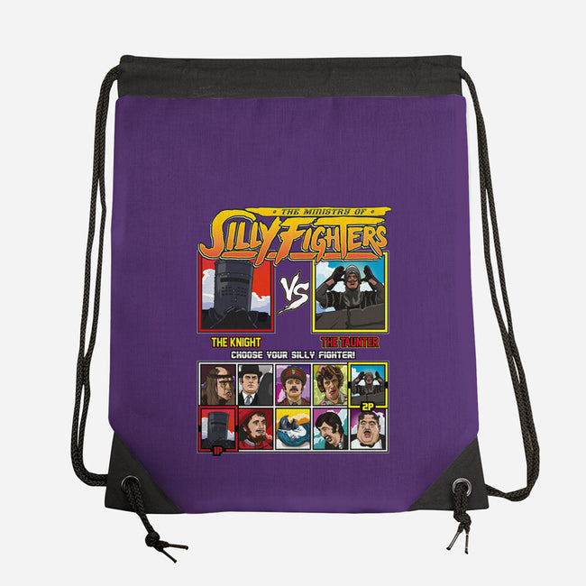 Ministry Of Silly Fighters-none drawstring bag-Retro Review