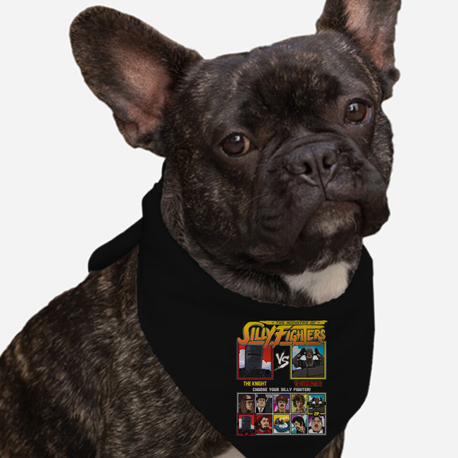 Ministry Of Silly Fighters-dog bandana pet collar-Retro Review