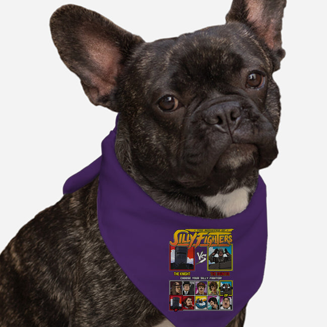 Ministry Of Silly Fighters-dog bandana pet collar-Retro Review