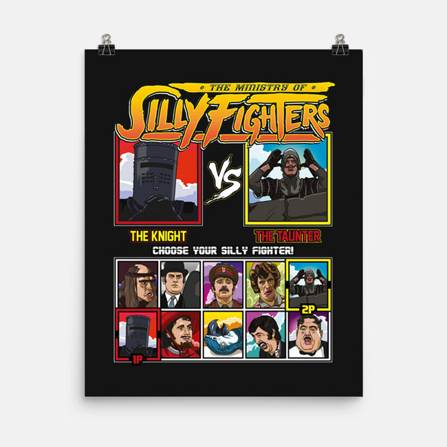 Ministry Of Silly Fighters-none matte poster-Retro Review