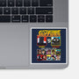Ministry Of Silly Fighters-none glossy sticker-Retro Review