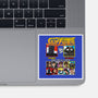 Ministry Of Silly Fighters-none glossy sticker-Retro Review