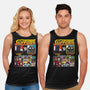 Ministry Of Silly Fighters-unisex basic tank-Retro Review