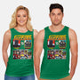Ministry Of Silly Fighters-unisex basic tank-Retro Review