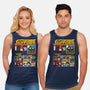 Ministry Of Silly Fighters-unisex basic tank-Retro Review
