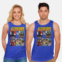 Ministry Of Silly Fighters-unisex basic tank-Retro Review
