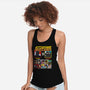 Ministry Of Silly Fighters-womens racerback tank-Retro Review