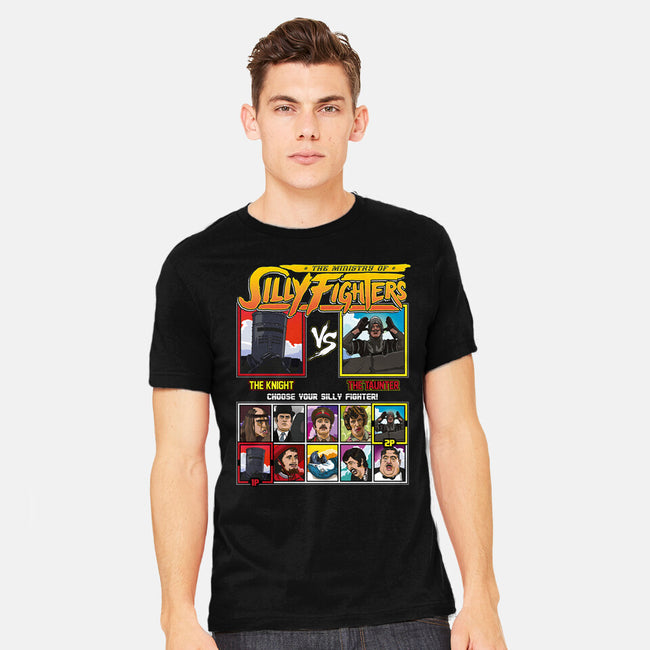Ministry Of Silly Fighters-mens heavyweight tee-Retro Review