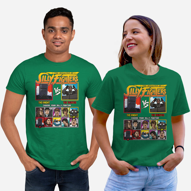 Ministry Of Silly Fighters-unisex basic tee-Retro Review