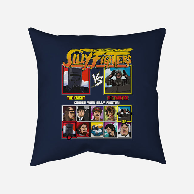 Ministry Of Silly Fighters-none removable cover w insert throw pillow-Retro Review