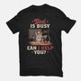 God Is Busy-mens premium tee-eduely
