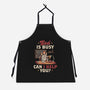 God Is Busy-unisex kitchen apron-eduely