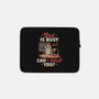 God Is Busy-none zippered laptop sleeve-eduely