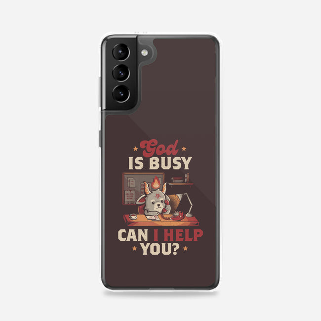 God Is Busy-samsung snap phone case-eduely