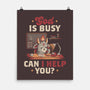 God Is Busy-none matte poster-eduely