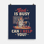 God Is Busy-none matte poster-eduely