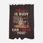 God Is Busy-none polyester shower curtain-eduely