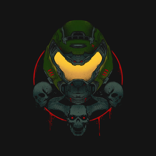 Doom Marine-none removable cover w insert throw pillow-RamenBoy