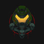 Doom Marine-none removable cover w insert throw pillow-RamenBoy