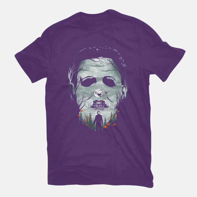 Halloween Night-womens basic tee-dandingeroz