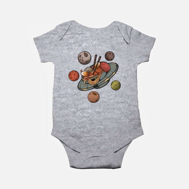 Back To Space Ramen-baby basic onesie-hirolabs