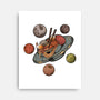 Back To Space Ramen-none stretched canvas-hirolabs