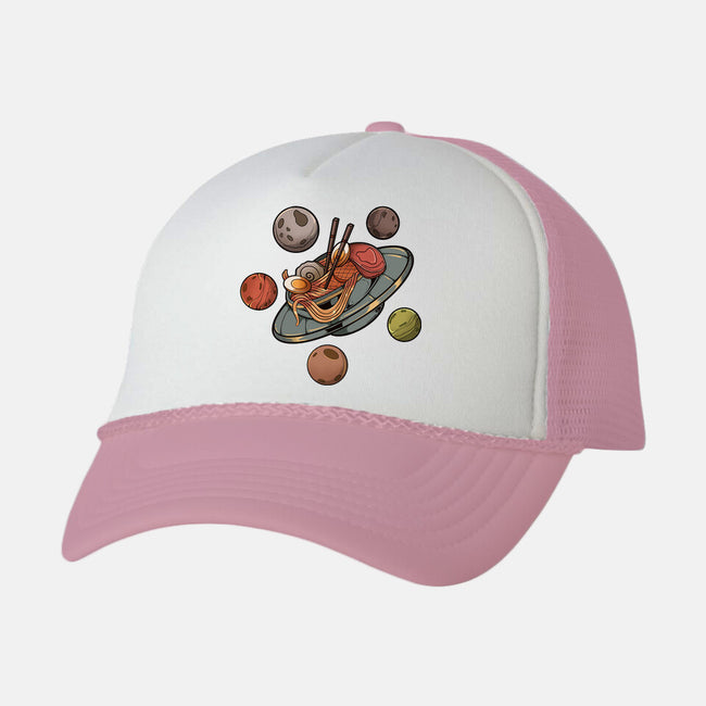 Back To Space Ramen-unisex trucker hat-hirolabs