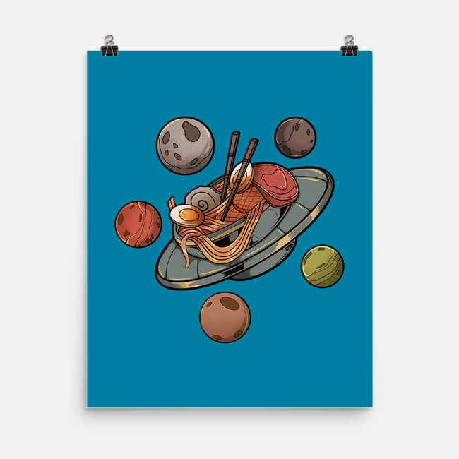 Back To Space Ramen-none matte poster-hirolabs