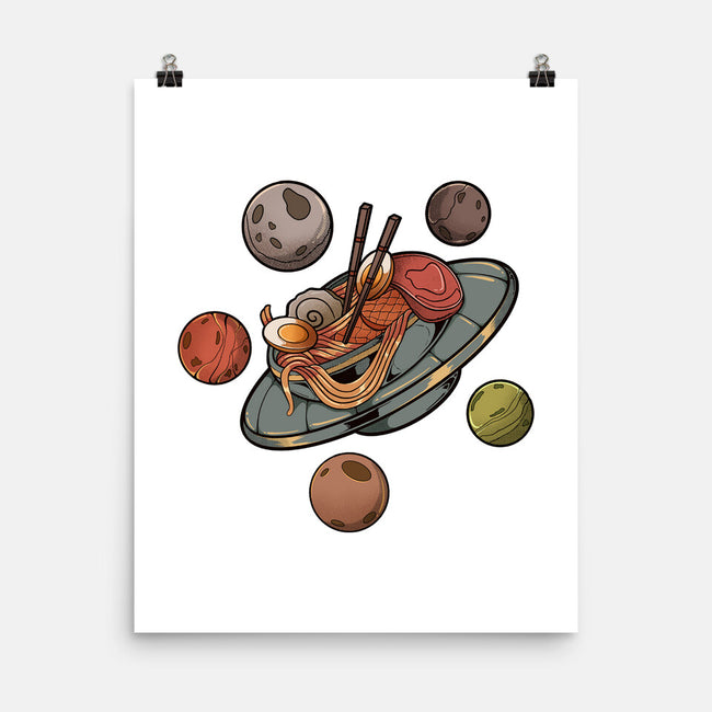 Back To Space Ramen-none matte poster-hirolabs