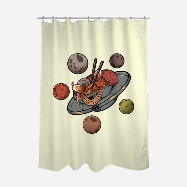 Back To Space Ramen-none polyester shower curtain-hirolabs