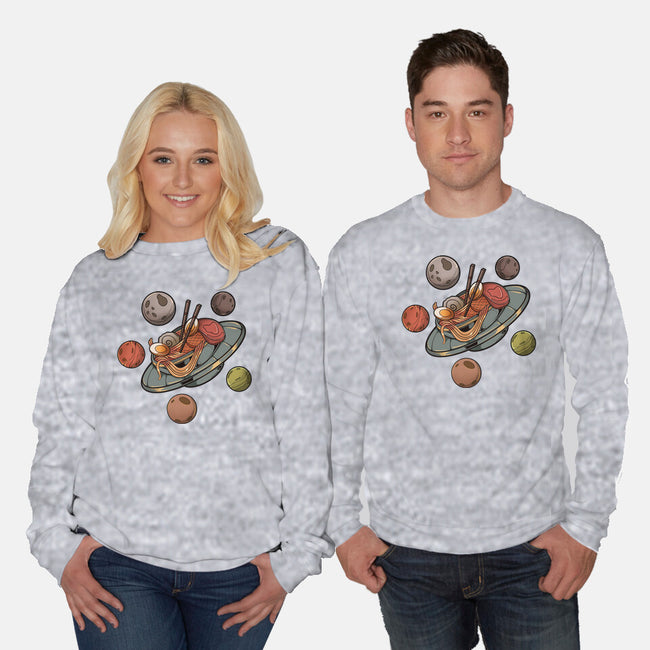 Back To Space Ramen-unisex crew neck sweatshirt-hirolabs