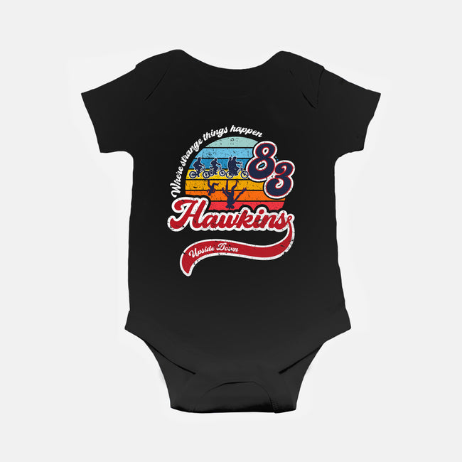 Strange Things Happen-baby basic onesie-DrMonekers