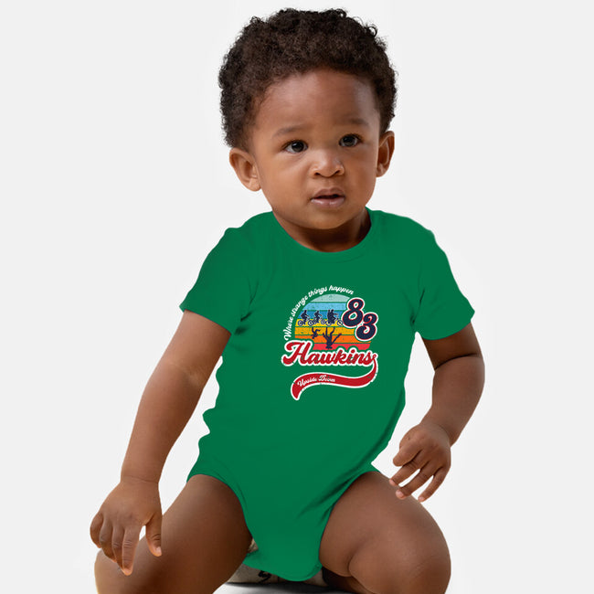 Strange Things Happen-baby basic onesie-DrMonekers