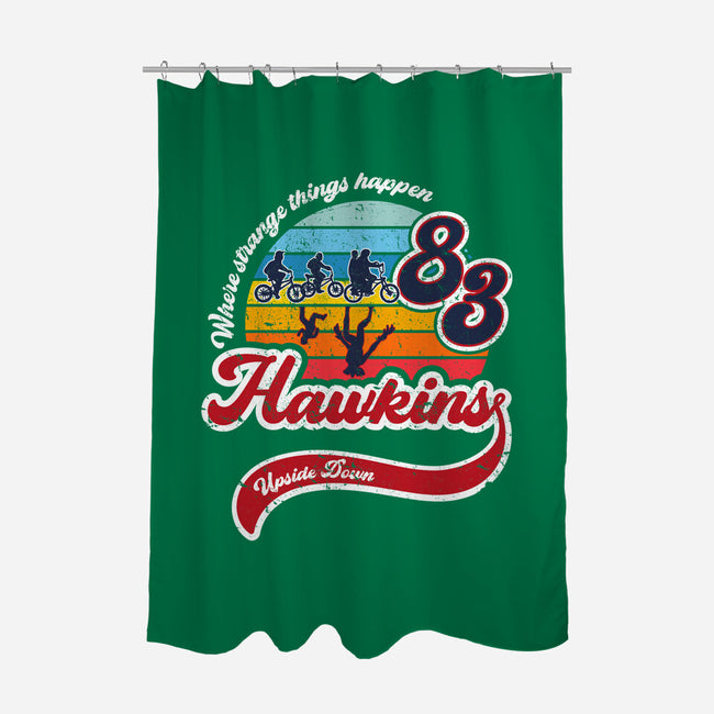 Strange Things Happen-none polyester shower curtain-DrMonekers