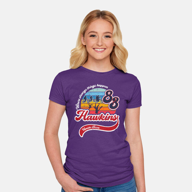 Strange Things Happen-womens fitted tee-DrMonekers