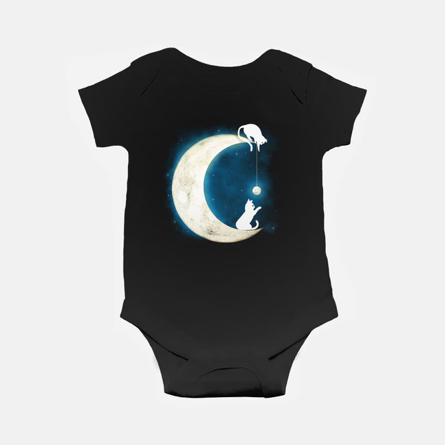Moon Cat-baby basic onesie-Vallina84