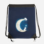 Moon Cat-none drawstring bag-Vallina84