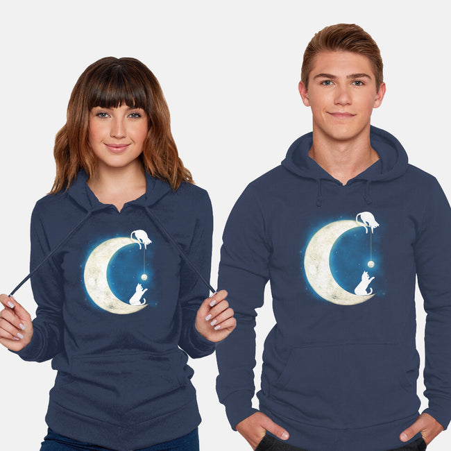 Moon Cat-unisex pullover sweatshirt-Vallina84