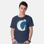 Moon Cat-mens basic tee-Vallina84