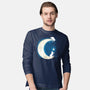 Moon Cat-mens long sleeved tee-Vallina84